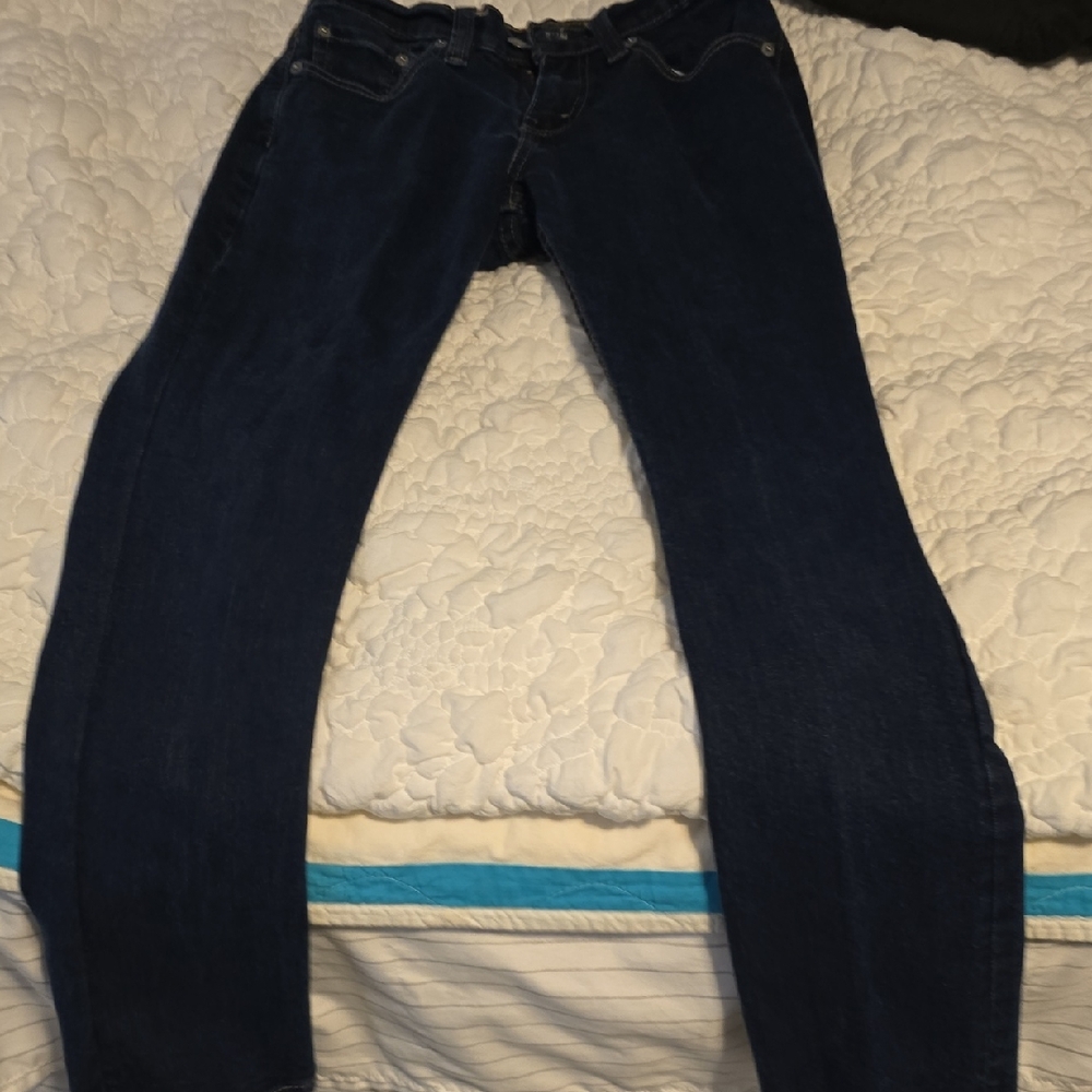 Levi's Dark Blue Straight Leg Women's Jeans
